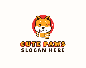 Shiba Inu Dog logo design