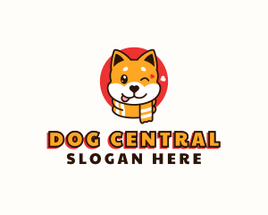 Shiba Inu Dog logo design