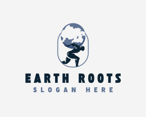 Atlas Earth Strength logo design