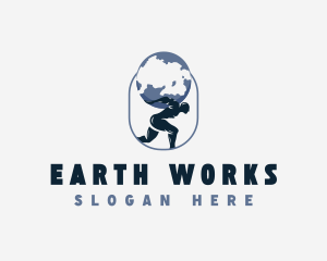 Atlas Earth Strength logo design