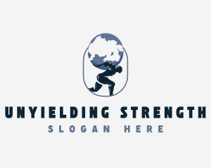 Atlas Earth Strength logo design