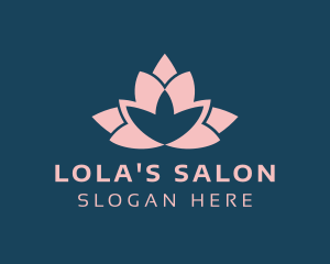 Pink Lotus Salon logo design