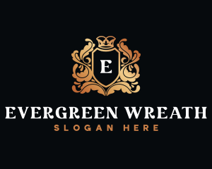 Regal Wreath Crown logo design