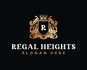 Regal Wreath Crown logo design