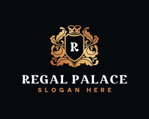 Regal Wreath Crown logo design