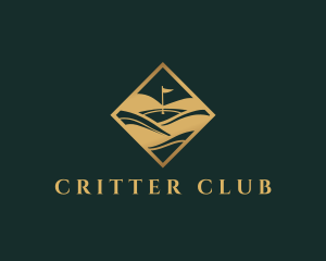 Luxury Gold Golf logo design