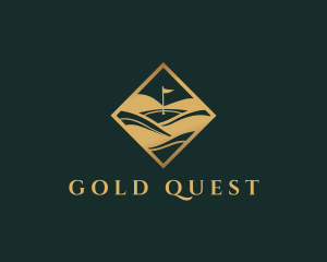 Luxury Gold Golf logo design