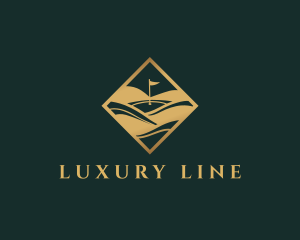 Luxury Gold Golf logo design