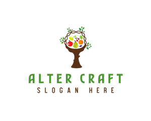 Tree Fruit Basket logo design