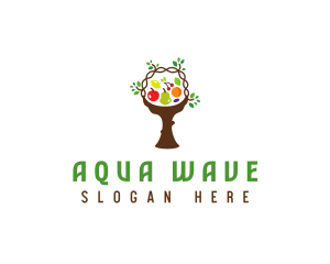 Tree Fruit Basket logo design