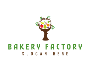 Tree Fruit Basket logo design