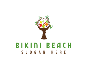 Tree Fruit Basket logo design