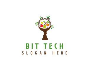 Tree Fruit Basket logo design