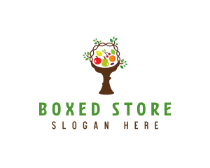 Tree Fruit Basket logo design