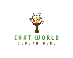 Tree Fruit Basket logo design