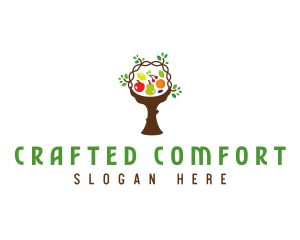 Tree Fruit Basket logo design