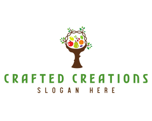 Tree Fruit Basket logo design