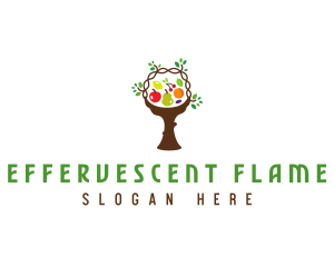 Tree Fruit Basket logo design