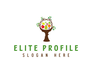 Tree Fruit Basket logo design