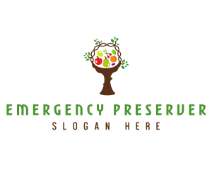 Tree Fruit Basket logo design