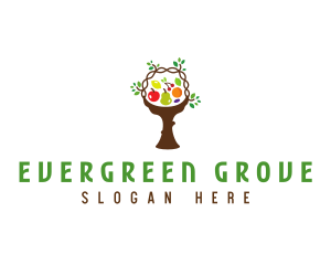 Tree Fruit Basket logo design