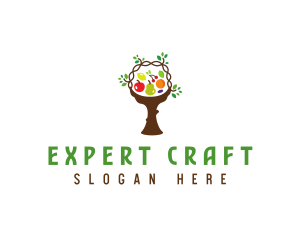 Tree Fruit Basket logo design