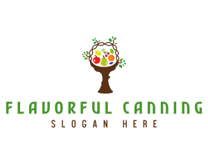 Tree Fruit Basket logo design