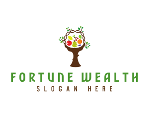 Tree Fruit Basket logo design