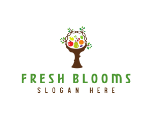 Tree Fruit Basket logo design