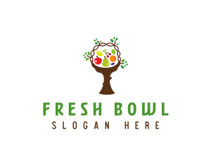 Tree Fruit Basket logo design