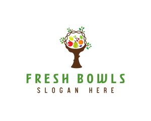 Tree Fruit Basket logo design