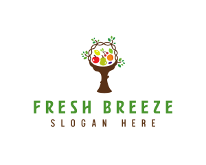 Tree Fruit Basket logo design