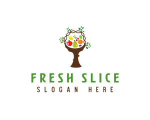 Tree Fruit Basket logo design