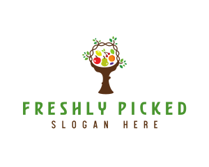 Tree Fruit Basket logo design