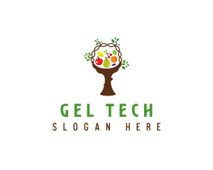 Tree Fruit Basket logo design