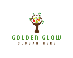 Tree Fruit Basket logo design