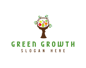 Tree Fruit Basket logo design