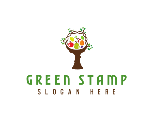 Tree Fruit Basket logo design