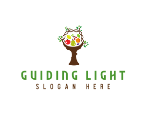 Tree Fruit Basket logo design