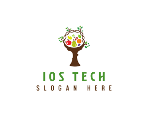 Tree Fruit Basket logo design