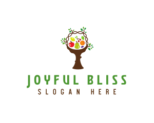 Tree Fruit Basket logo design