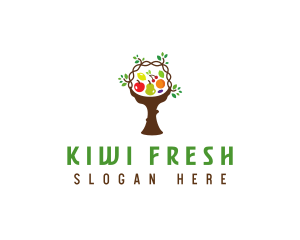 Tree Fruit Basket logo design