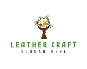 Tree Fruit Basket logo design