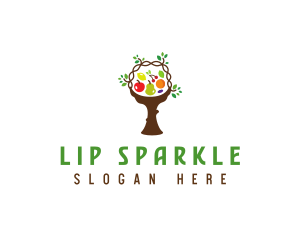 Tree Fruit Basket logo design