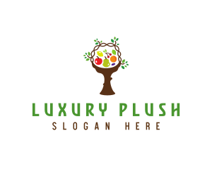 Tree Fruit Basket logo design