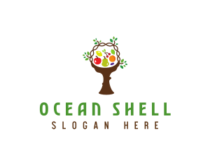 Tree Fruit Basket logo design