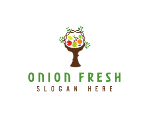 Tree Fruit Basket logo design