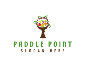 Tree Fruit Basket logo design