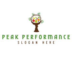 Tree Fruit Basket logo design