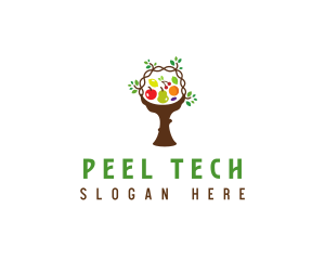 Tree Fruit Basket logo design